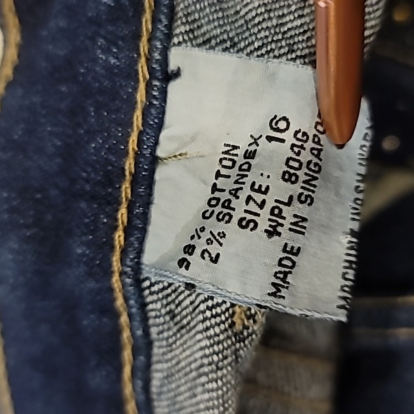 ๐ The Great Plains Clothing Country High Rise Stretch Denim Jeans Blue 16 - Picture 7 of 11